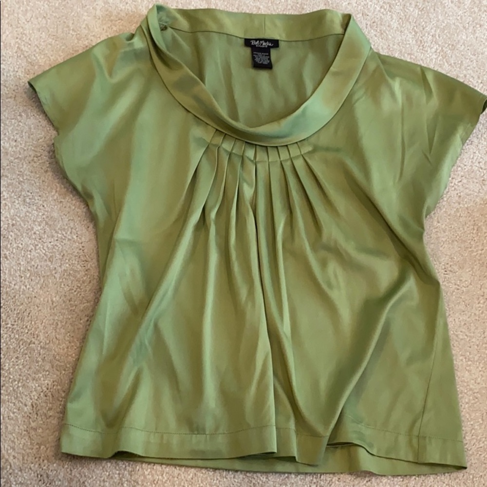 Bob Mackie green blouse top